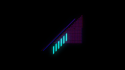 Neon Glitch Shapes - Abstract